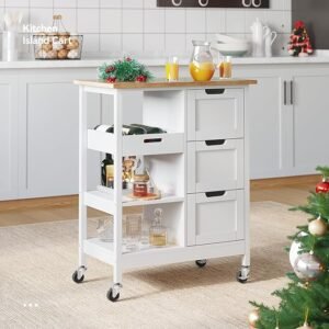 Compact Solid Wood Storage Cabinet