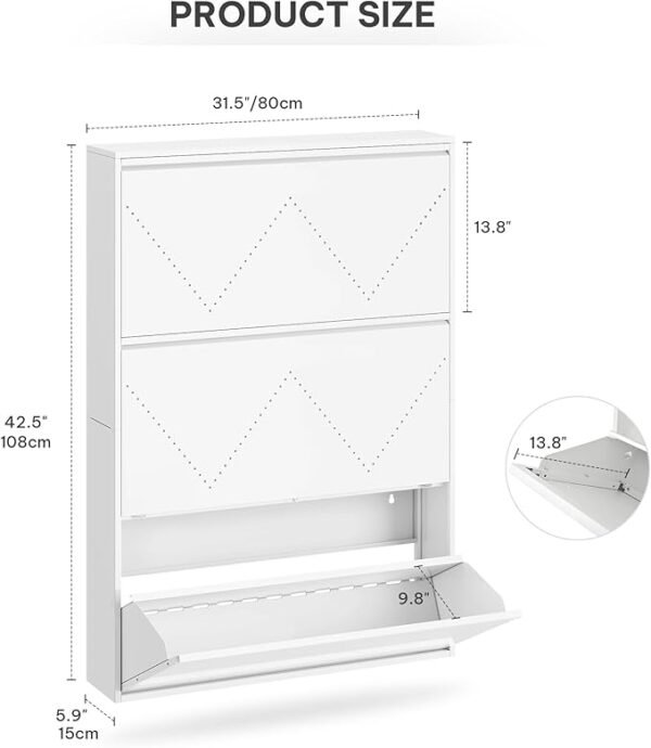 Aluminum Alloy Shoe Cabinet - Image 5