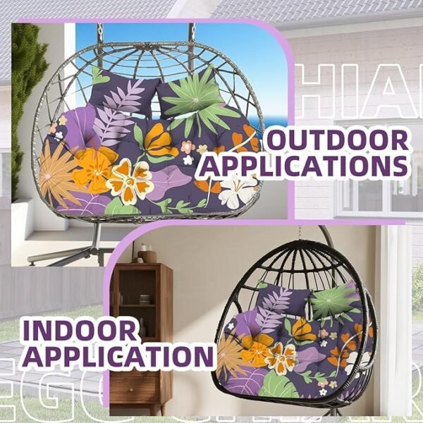 Purple Leaf Double Hanging Chair - Image 2